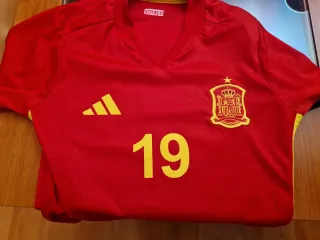 Camiseta España Fútbol N° 19 Talla 12