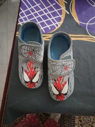 Pantuflas Spiderman Niños talla 34