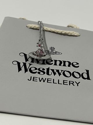 Collar Vivienne Westwood Orb Rosa Plata