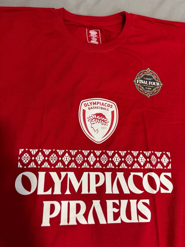 Camiseta Euroliga Olympiacos. Talla 2XL.