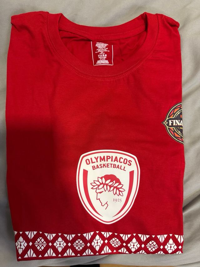 Camiseta Euroliga Olympiacos. Talla 2XL.