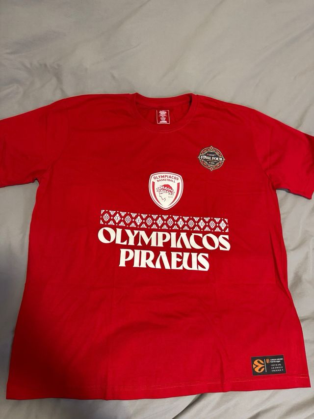 Camiseta Euroliga Olympiacos. Talla 2XL.