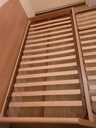 Cama nido de madera color beige/marrón