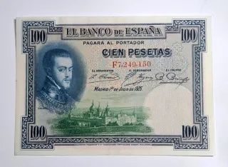 100 Pesetas 1925 Serie F724