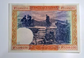 100 Pesetas 1925 Serie F724