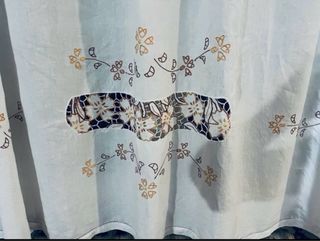 Tenda lino intaglio floreale 2.20x1.50