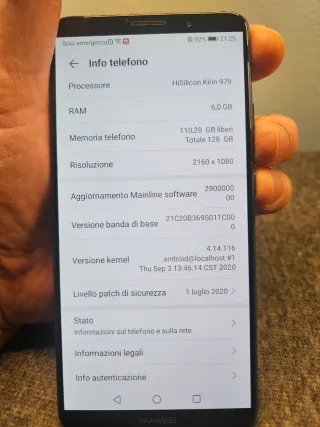 Huawei Mate 10 Pro 128 GB / 6GB Ram Grigio