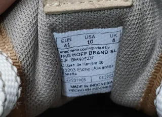 Zapatillas Hoff azules y beige