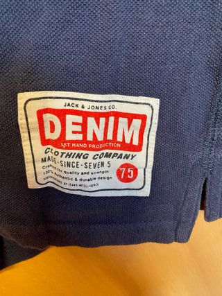 Polo Jack & Jones azul talla M