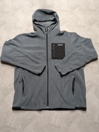 Patagonia lightweight full zip hoodie grey M
