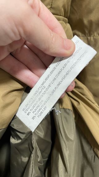 Abrigo plumífero Massimo Dutti