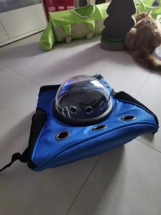 Zaino rosso Trasporto Animali