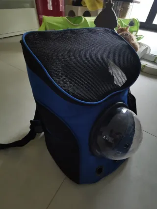 Zaino rosso Trasporto Animali