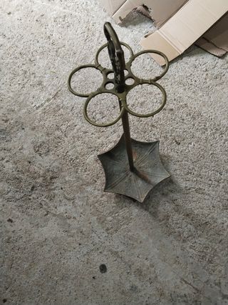 Paragüero metal antiguo