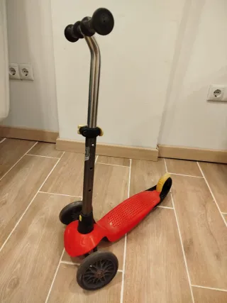 Patinete infantil 3 ruedas rojo