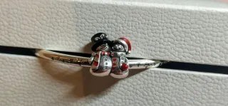 Charm pareja Muñecos de Nieve