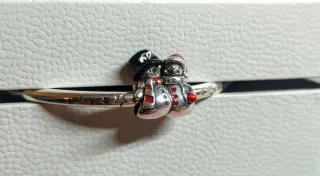 Charm pareja Muñecos de Nieve