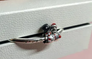 Charm pareja Muñecos de Nieve