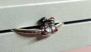 Charm pareja Muñecos de Nieve