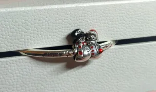 Charm pareja Muñecos de Nieve