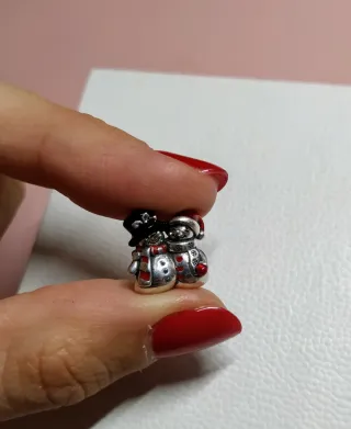 Charm pareja Muñecos de Nieve