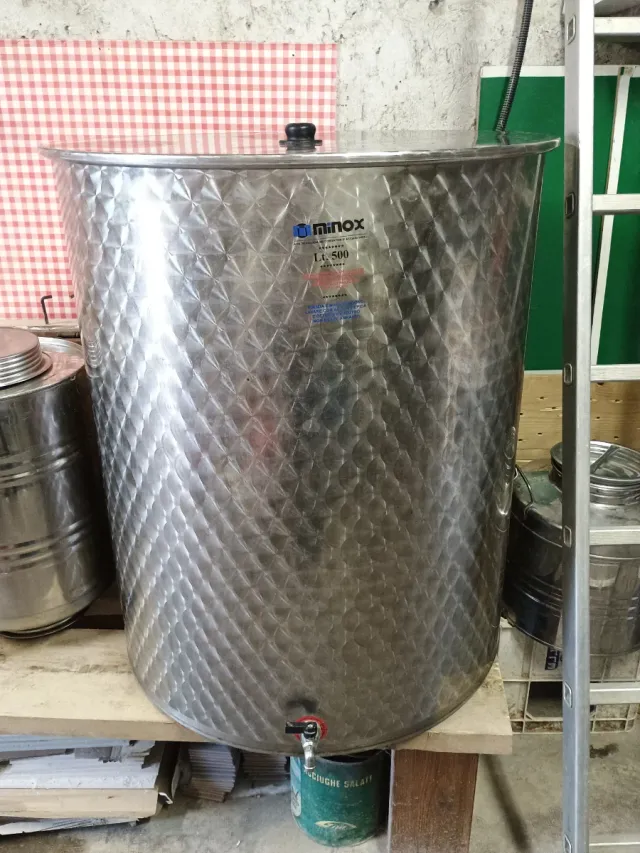 Serbatoio Acciaio Inox Minox Lt. 500