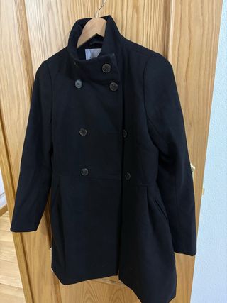 Abrigo negro mujer