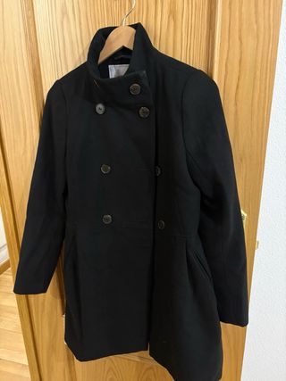 Abrigo negro mujer