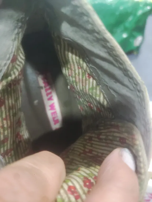 Botín tacón beige/marrón