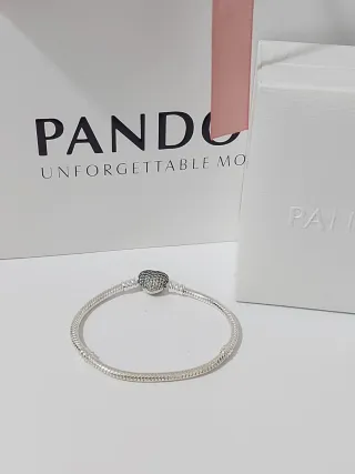 Pulsera Pandora Talla 18 Plata
