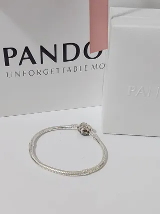 Pulsera Pandora Talla 18 Plata