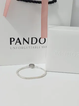 Pulsera Pandora Talla 18 Plata
