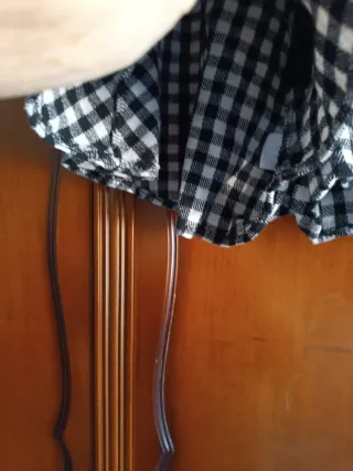 Pantalones cortos a cuadros para chica