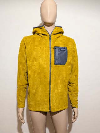 Patagonia lightweight full zip hoodie Yellow M