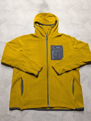 Patagonia lightweight full zip hoodie Yellow M