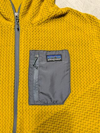 Patagonia lightweight full zip hoodie Yellow M