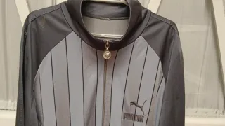 Sudadera Puma rayas grises y negras