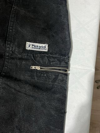 Jeans baggy vintage tasche laterali stile giappone