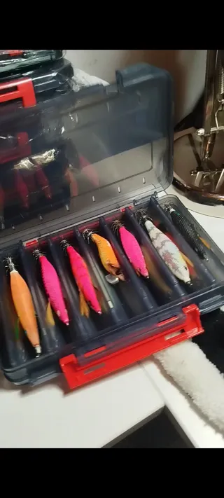 Caja de señuelos de pesca
