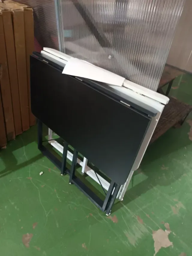 Mesa escritorio o cocina plegable blanca