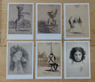 Lote 6 cartoline opere Goya (Museo del Prado)