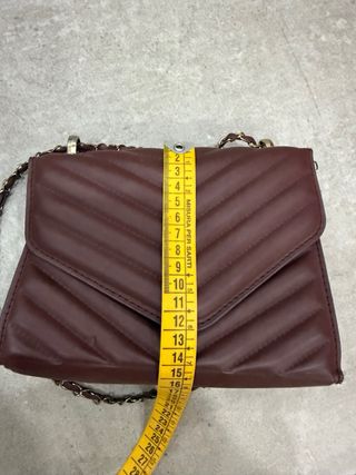 Borsa donna marrone con tracolla a catena