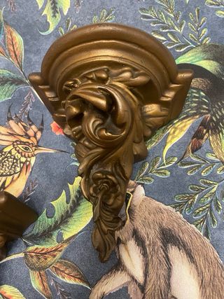 pareja de ménsulas escayola antigua