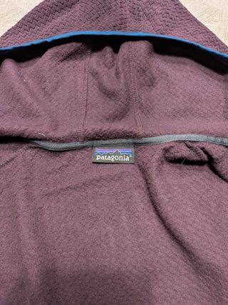 Patagonia lightweight full zip hoodie burgundy M