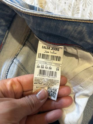 Pantalón Salsa Talle 38 Desgastado