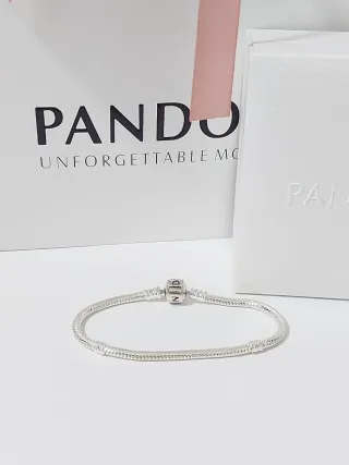 Pulsera Pandora Talla 18 Plata