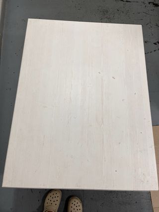 Mesa centro madera blanca Ikea 90x90