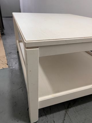 Mesa centro madera blanca Ikea 90x90