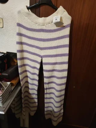 Jersey rayas rosa y blanco talla M