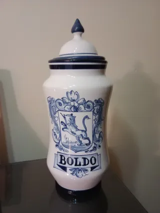 Albarelo Farmacia Azul y Blanco